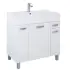 Komplet szafka 3-drzwiowa z umywalką 80 x 46,5 x 82 cm white połysk ROCA SUNN KYRA